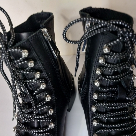 Zara Black Ankle Boots with Studded Details Size EU 38 - Picture 4 of 13